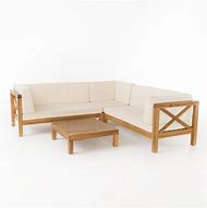 Image result for Wood Outdoor Sectional