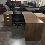 Image result for Modern Walnut Desk with Glass Top