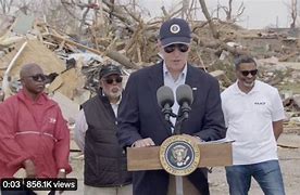Image result for Biden Calls Tornado Hurricane