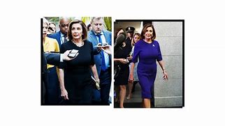 Image result for Nancy Pelosi Pink Dress with Mask
