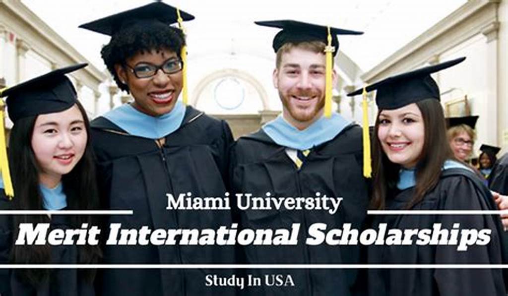Miami University Merit International Scholarships in USA