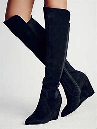 Image result for Suede Wedge Boots