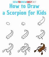 Image result for Scorpion Drawings Easy Step by Step