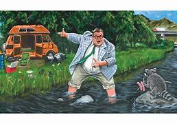 Image result for Chris Farley Van Down by the River Painting