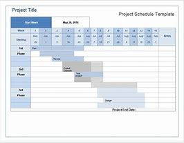 Image result for Project Schedule Template