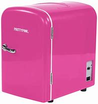 Image result for pink mini fridge for car
