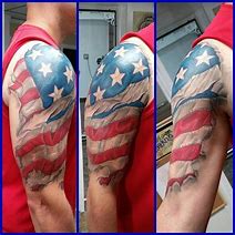 Image result for Small American Flag Tattoo