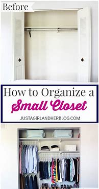 Image result for Small Closet Organization DIY