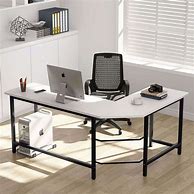 Image result for L-shaped Table White