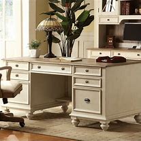 Image result for Home Office Desk Antique White
