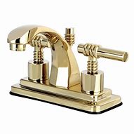 Image result for Polished Brass Bathroom Faucets