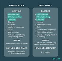 Image result for Anxiety vs Panic Disorder