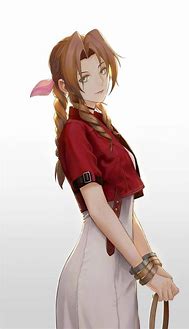 Image result for Aerith FF7 Anime Art