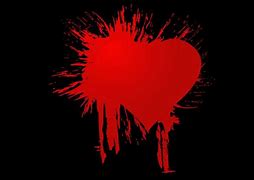 Image result for Black and Red Heart