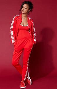 Image result for Red Adidas Tracksuit Outfit