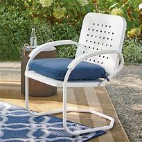 Image result for Retro Squares Metal Outdoor Glider Chair - Navy - Grandin Road