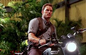 Image result for Jurassic World Chris Pratt Motorcycle