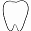 Image result for Teeth Cartoon Outline