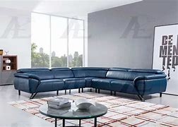 Image result for Navy Blue Leather Sectional Sofa