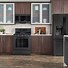 Image result for Black Stainless Steel Appliances in Green Kitchen