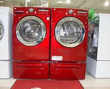 Image result for Red Washing Machine and Dryer