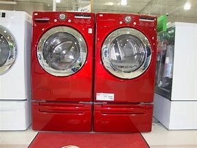 Image result for Red Stacked Washer and Dryer