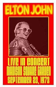 Image result for Elton John Washington DC Poster