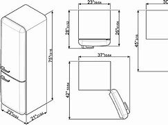Image result for Standard Size Refrigerator Dimensions