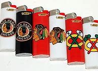 Image result for Vintage Chicago Blackhawks Lighter