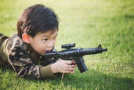 Image result for Children Playing with Guns
