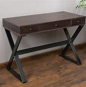 Image result for Dark Wood Writing Desk with Drawers