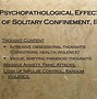 Image result for Solitary Confinement Effects