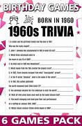 Image result for 60th Birthday Party Games