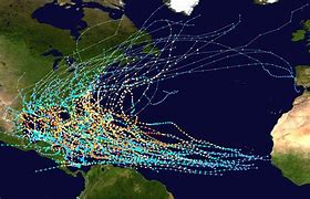 Image result for Past Hurricane Tracks