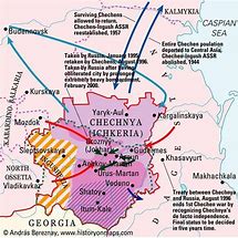 Image result for Chechen On Map