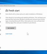 Image result for Fresh Start Windows 10