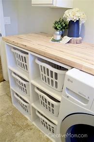 Image result for Shelves for Laundry Baskets