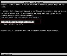 Image result for Windows Error Recovery Windows 7