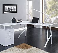 Image result for White Corner Desk Office Furniture