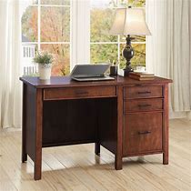 Image result for Small Brown Desk with Drawers