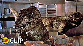 Image result for Jurassic Park Raptor Kitchen Scene