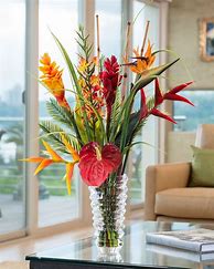 Image result for Tropical Silk Flower Arrangements
