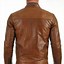 Image result for Brown Biker Leather Jacket