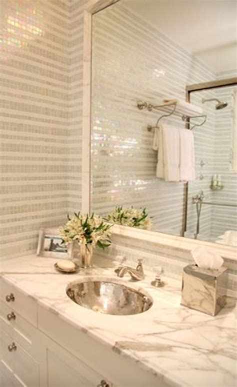 31 white glitter bathroom tiles ideas and pictures 2020