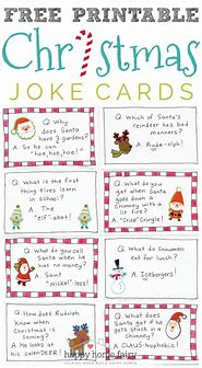 Image result for Free Printable Christmas Jokes