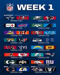 Image result for Printable NFL Schedule Week