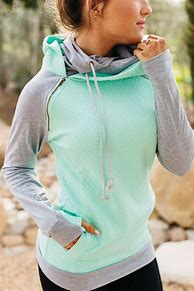Image result for Women's Double Hoodie Pullover