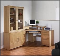 Image result for Small Corner Built in Desk