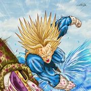 Image result for Trunks vs Cell Drawing