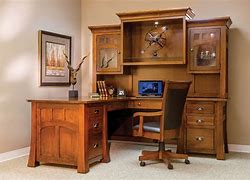 Image result for Home Office Corner Desk with Hutch